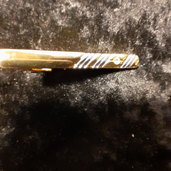 Vintage Gold and Silver Tie Bar - Picture 2 of 2